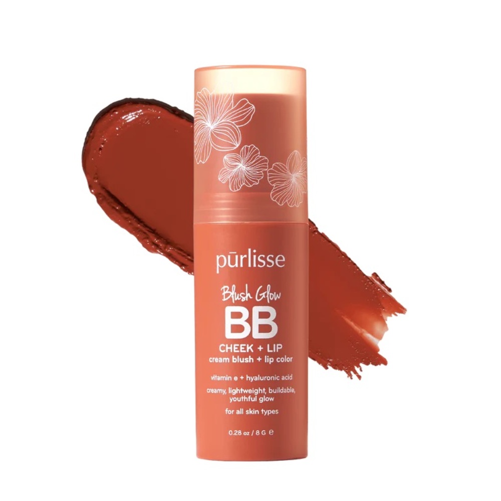💎 PURLISSE BLUSH GLOW BB CHEEK + LIP in Shade Desert Sunset Full-Size